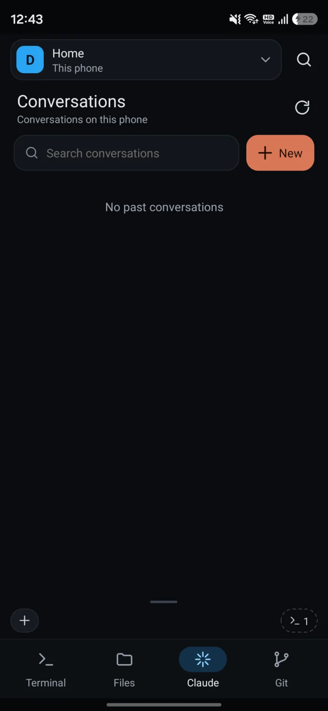 Claude Code conversations inside Dex.